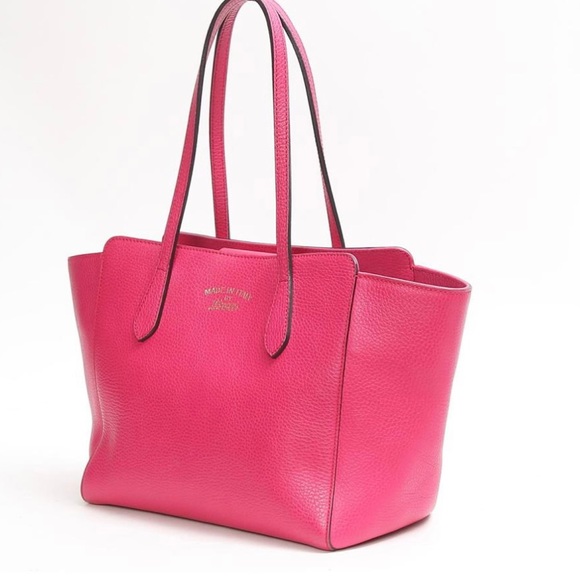 Gucci Swing 354408 Leather Tote Bag Pink - Picture 5 of 10